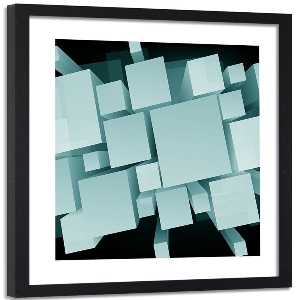 Glezna melnā rāmī - Geometric Figures 3 Home Trends