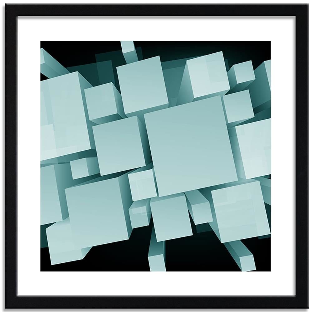 Glezna melnā rāmī - Geometric Figures 3 Home Trends