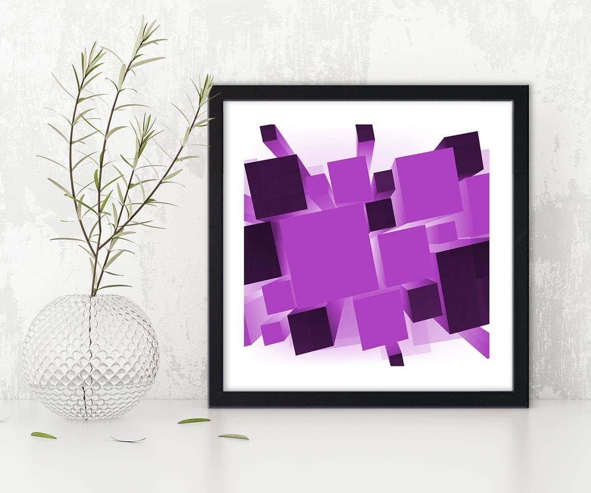 Glezna melnā rāmī - Geometric Figures 6 Home Trends