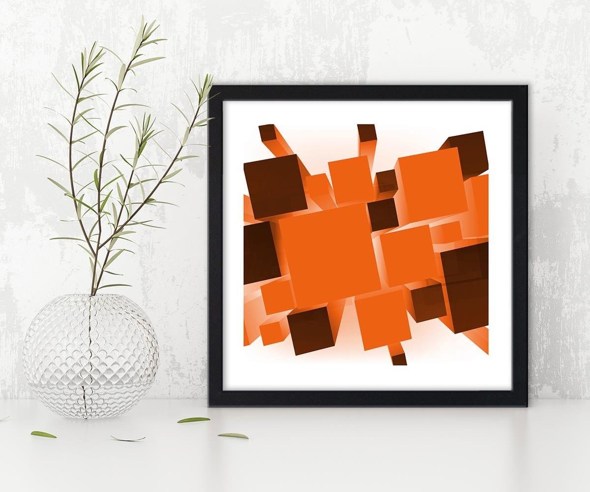 Glezna melnā rāmī - Geometric Figures 7 Home Trends