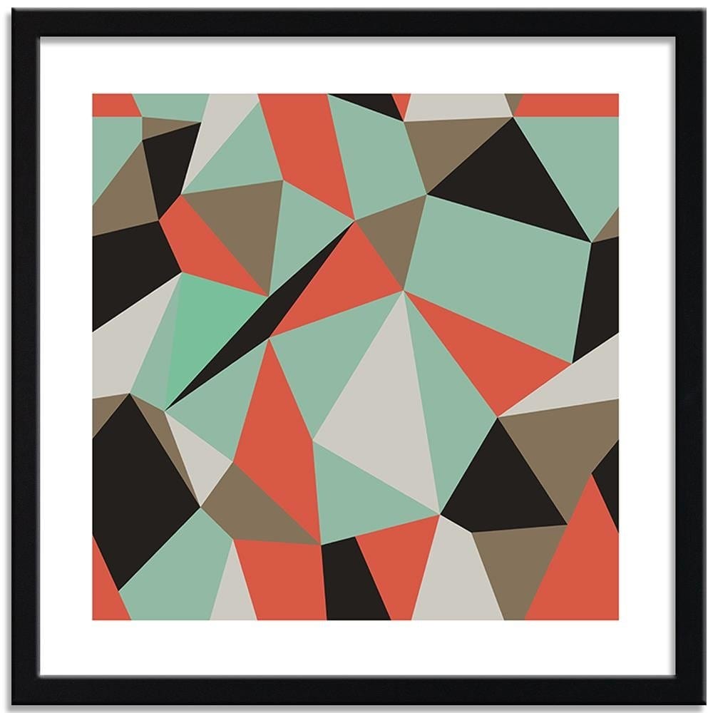 Glezna melnā rāmī - Geometric Figures - Cubism 1 Home Trends