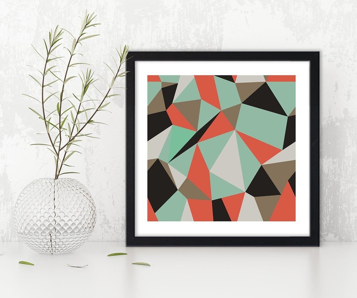 Glezna melnā rāmī - Geometric Figures - Cubism 1 Home Trends