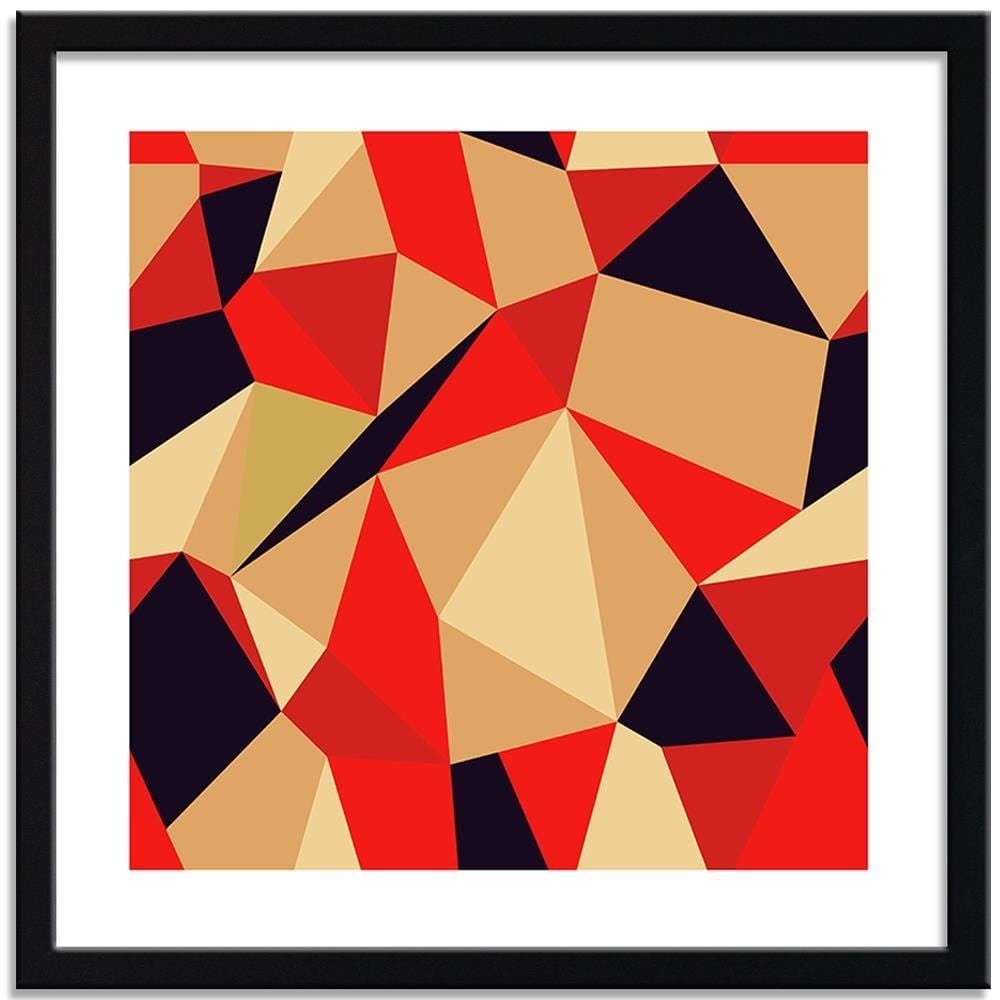 Glezna melnā rāmī - Geometric Figures - Cubism 2 Home Trends