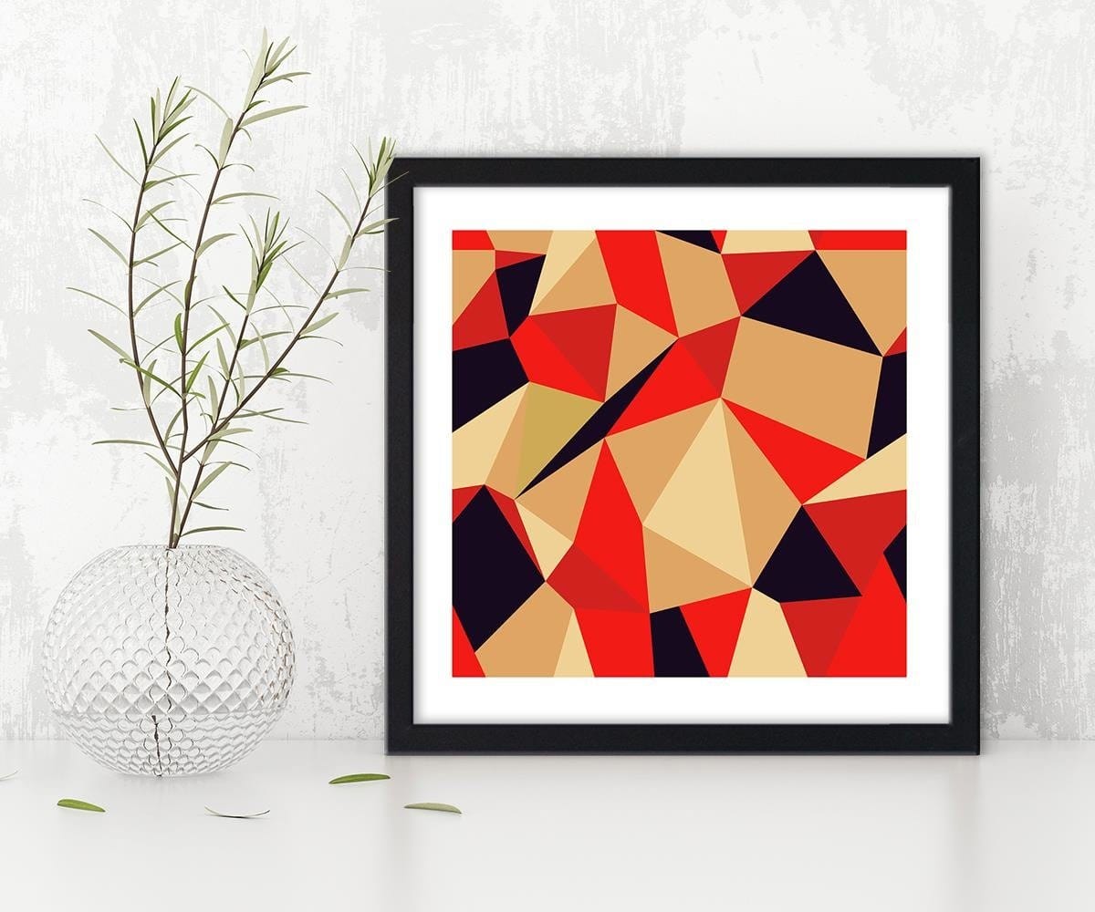 Glezna melnā rāmī - Geometric Figures - Cubism 2 Home Trends
