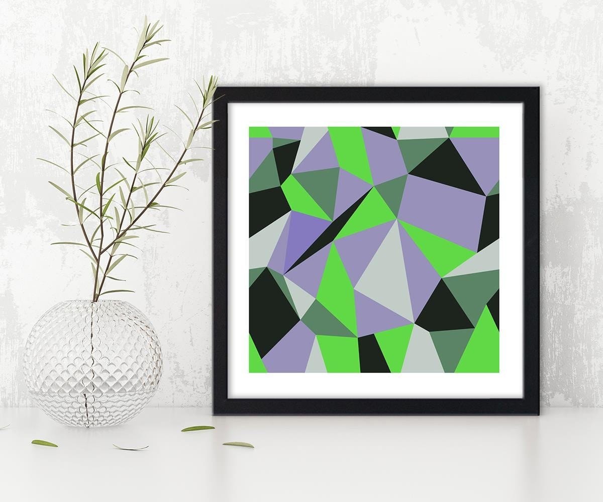 Glezna melnā rāmī - Geometric Figures - Cubism 3 Home Trends