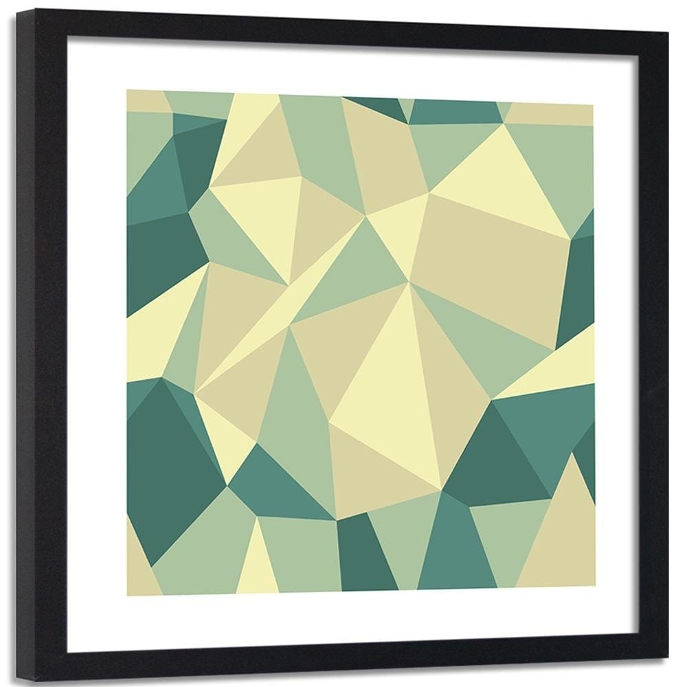 Glezna melnā rāmī - Geometric Figures - Cubism 5 Home Trends