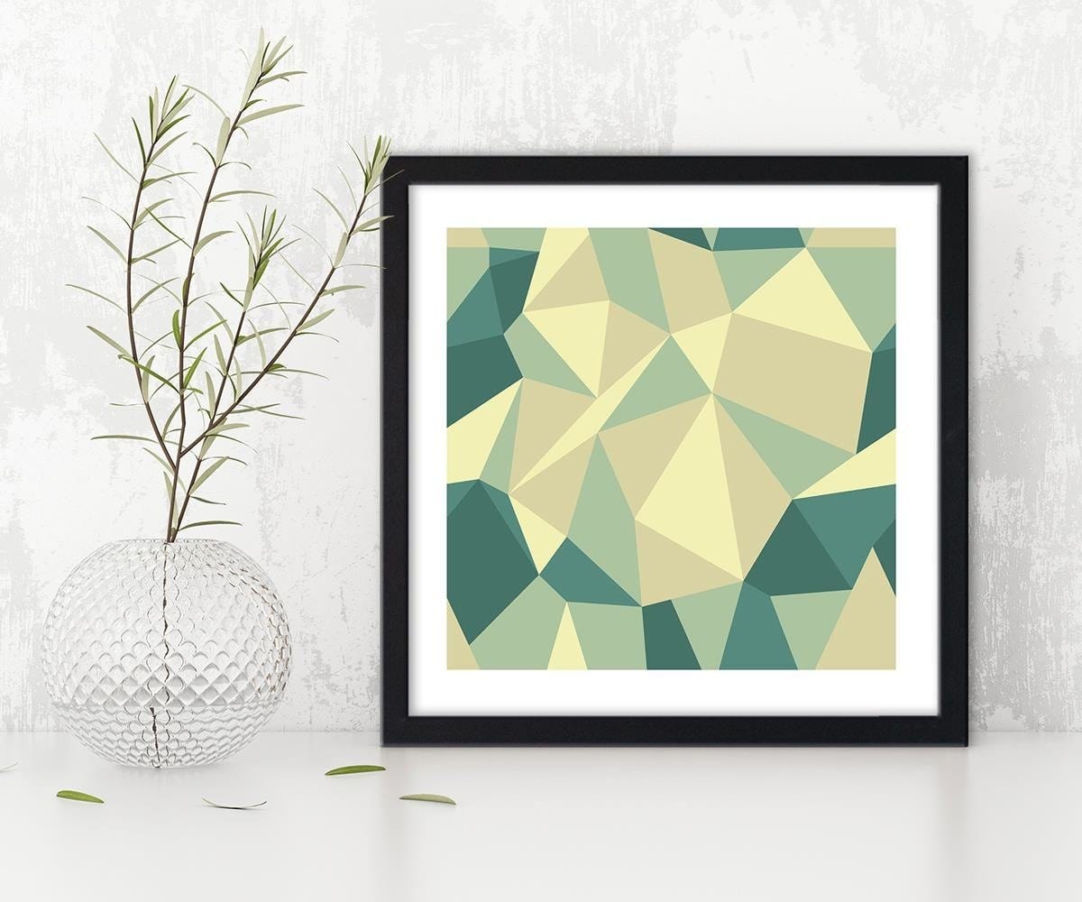 Glezna melnā rāmī - Geometric Figures - Cubism 5 Home Trends