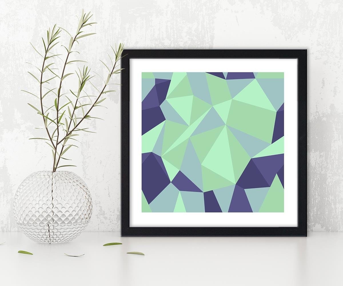 Glezna melnā rāmī - Geometric Figures - Cubism 6 Home Trends