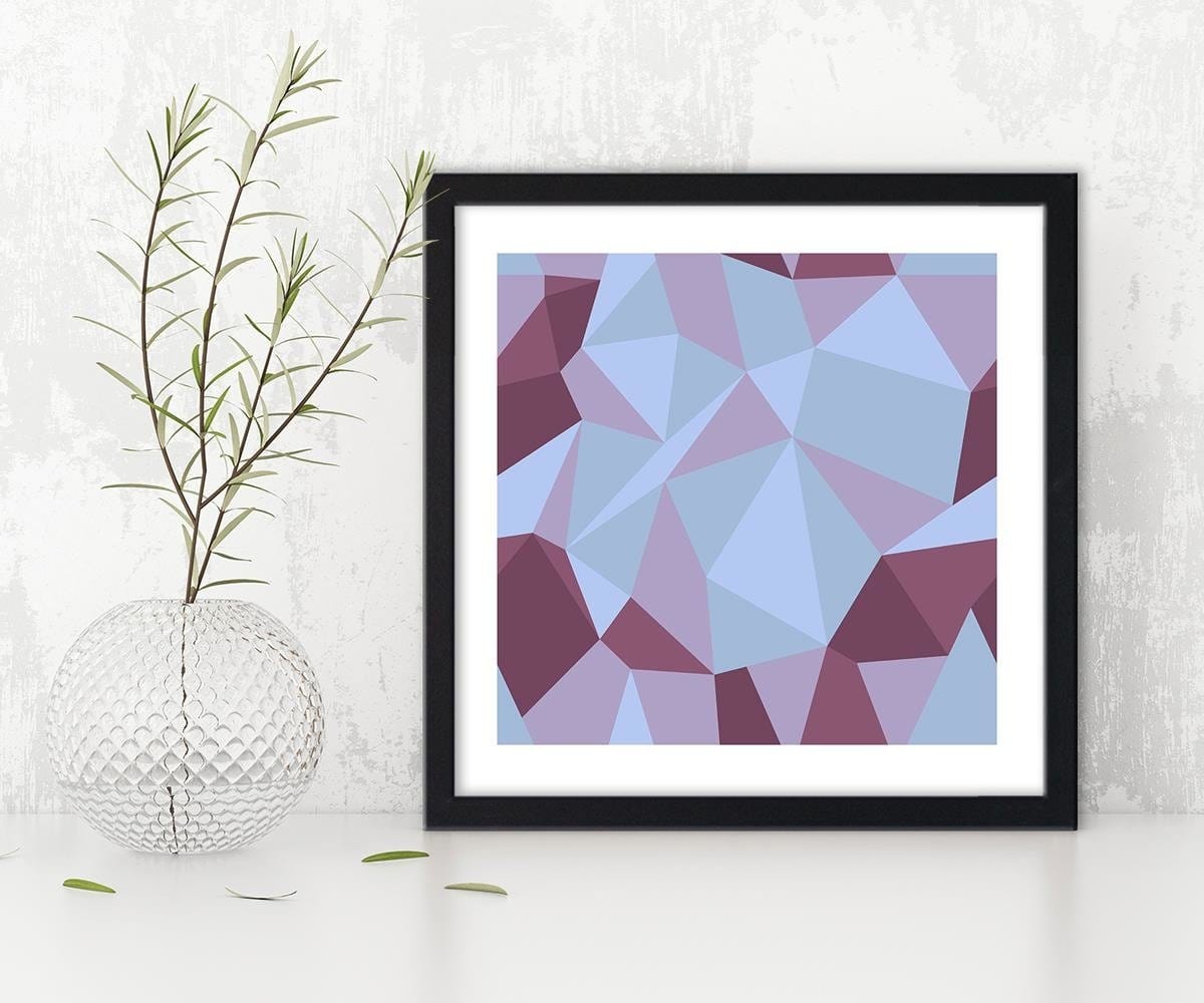 Glezna melnā rāmī - Geometric Figures - Cubism 8 Home Trends