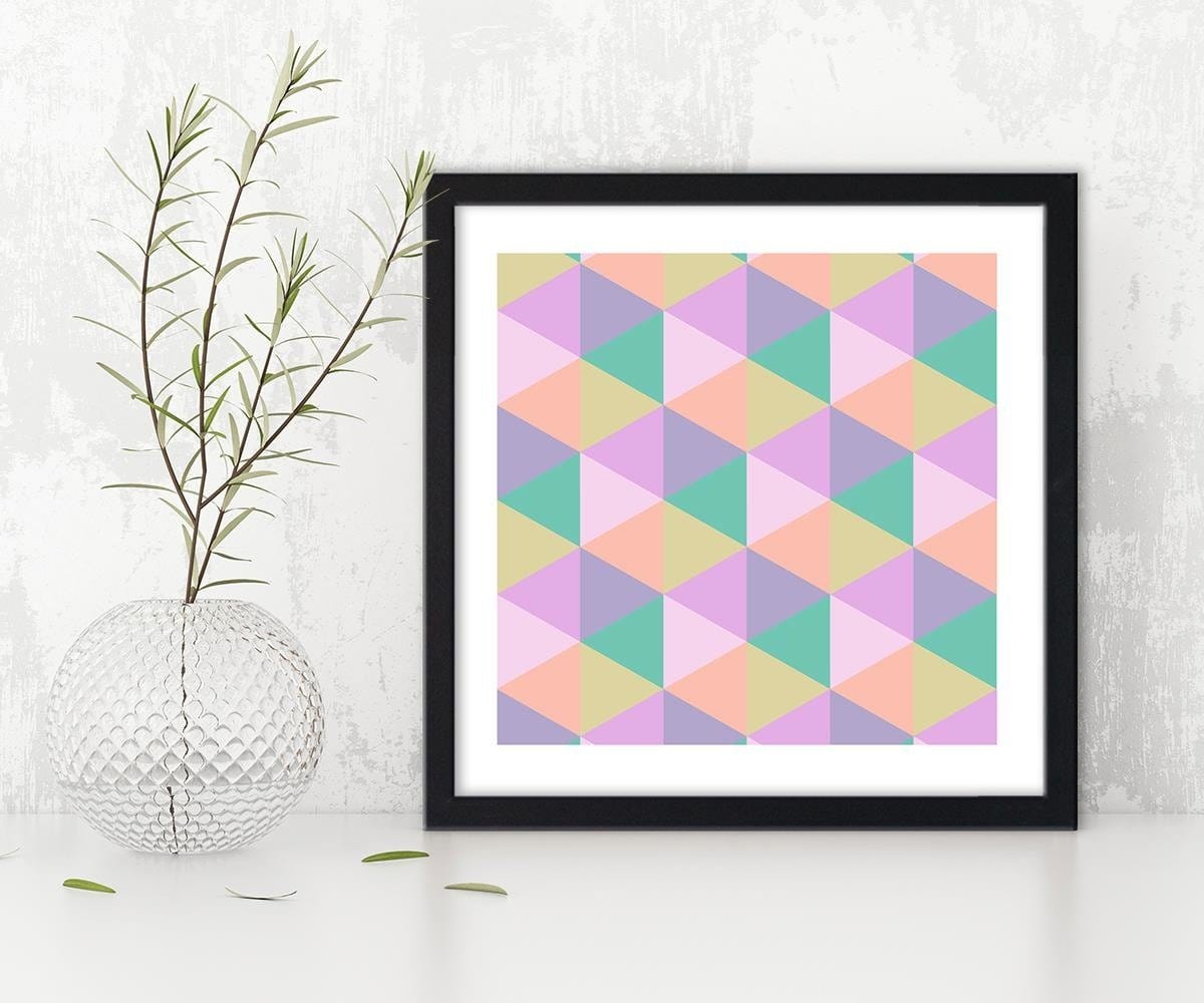 Glezna melnā rāmī - Geometric Forms 1 Home Trends