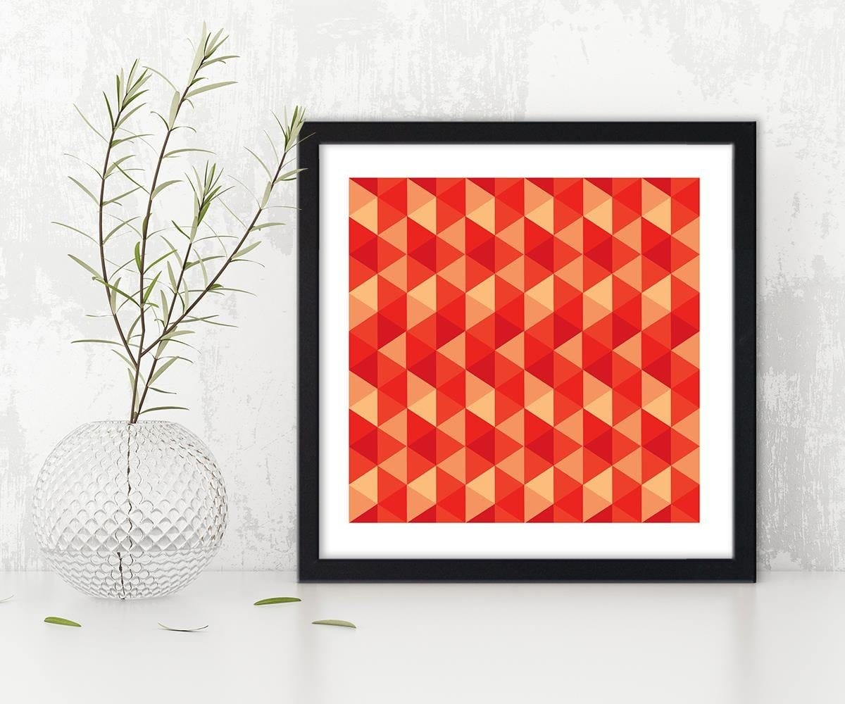 Glezna melnā rāmī - Geometric Forms 4 Home Trends