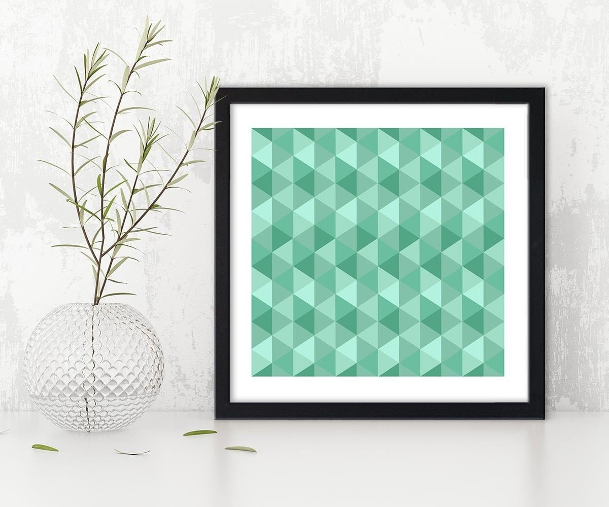 Glezna melnā rāmī - Geometric Forms 6 Home Trends