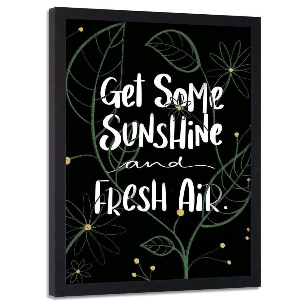 Glezna melnā rāmī - Get Some Sunshine Home Trends