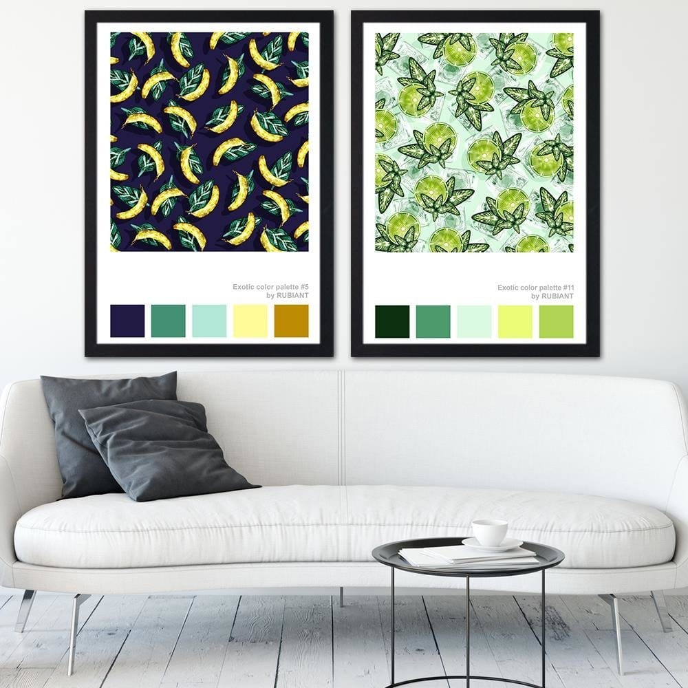 Glezna melnā rāmī - Giclée Print Yellow Home Trends