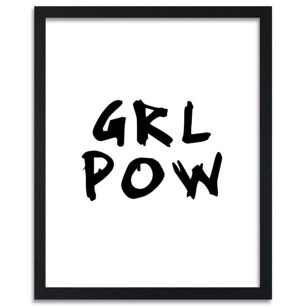 Glezna melnā rāmī - Girl Power Home Trends