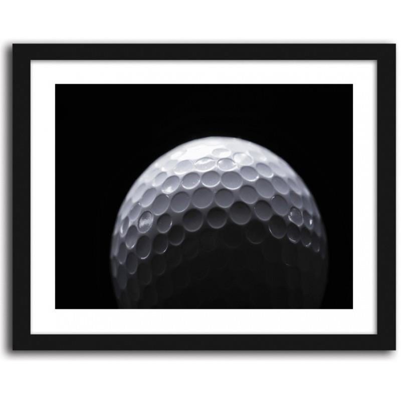 Glezna melnā rāmī - Golf ball Home Trends