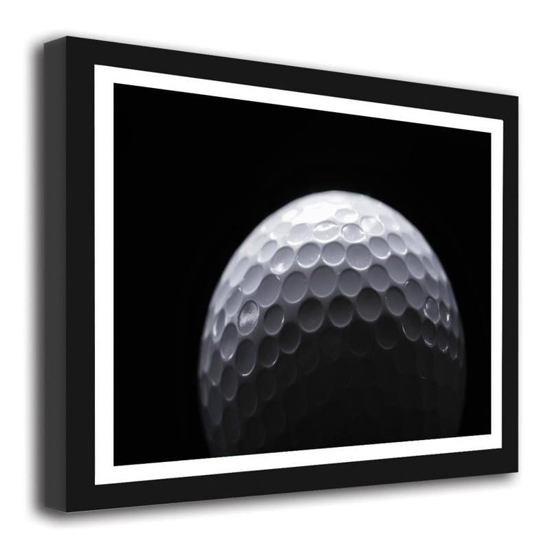 Glezna melnā rāmī - Golf ball Home Trends
