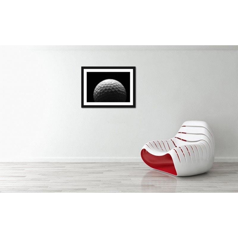 Glezna melnā rāmī - Golf ball Home Trends