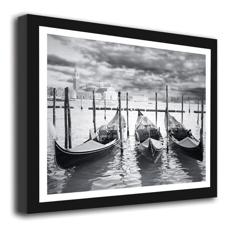 Glezna melnā rāmī - Gondolas 2 Home Trends