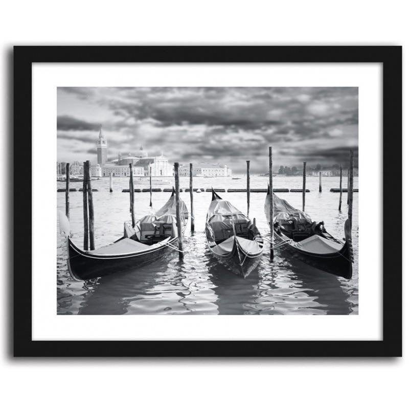 Glezna melnā rāmī - Gondolas 2 Home Trends