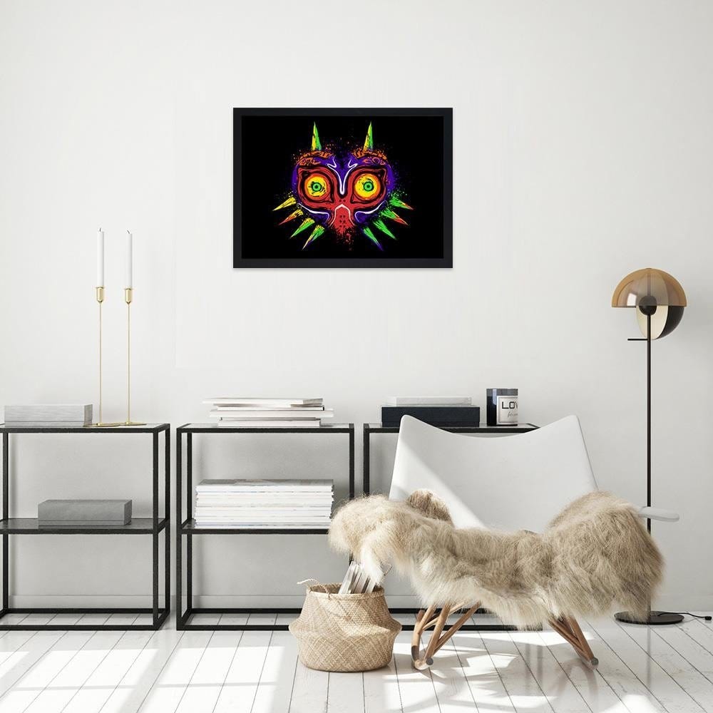 Glezna melnā rāmī - Graphic Design Home Trends