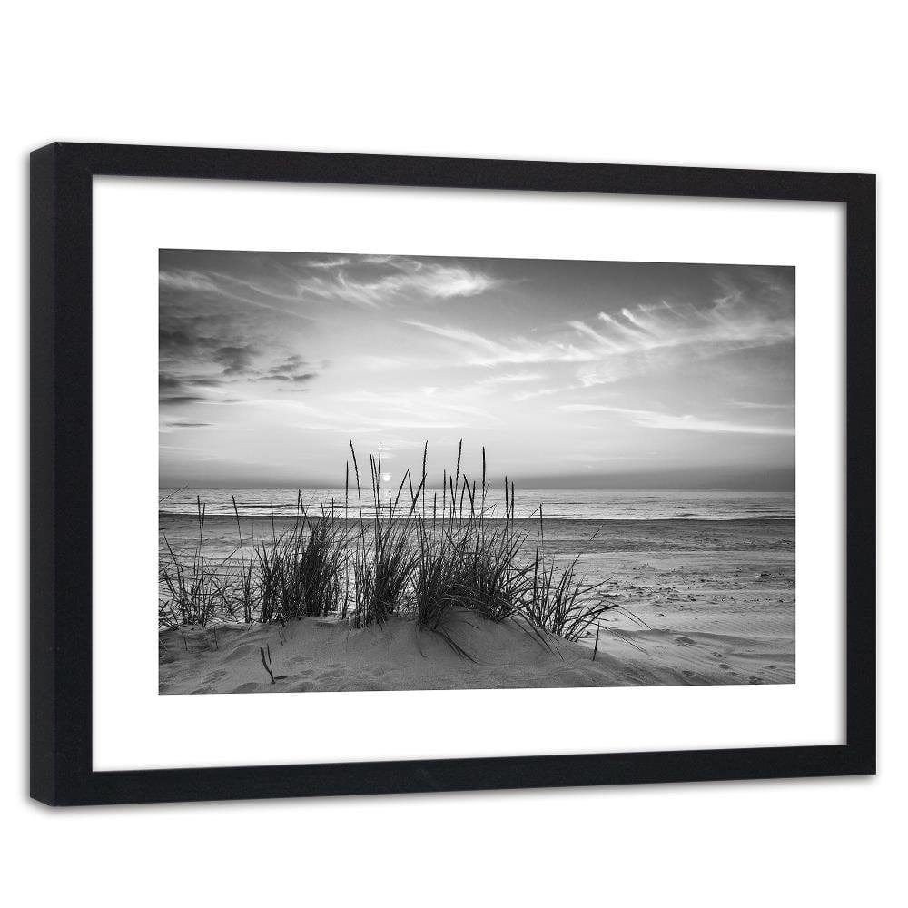 Glezna melnā rāmī - Grass On The Beach 2 Home Trends
