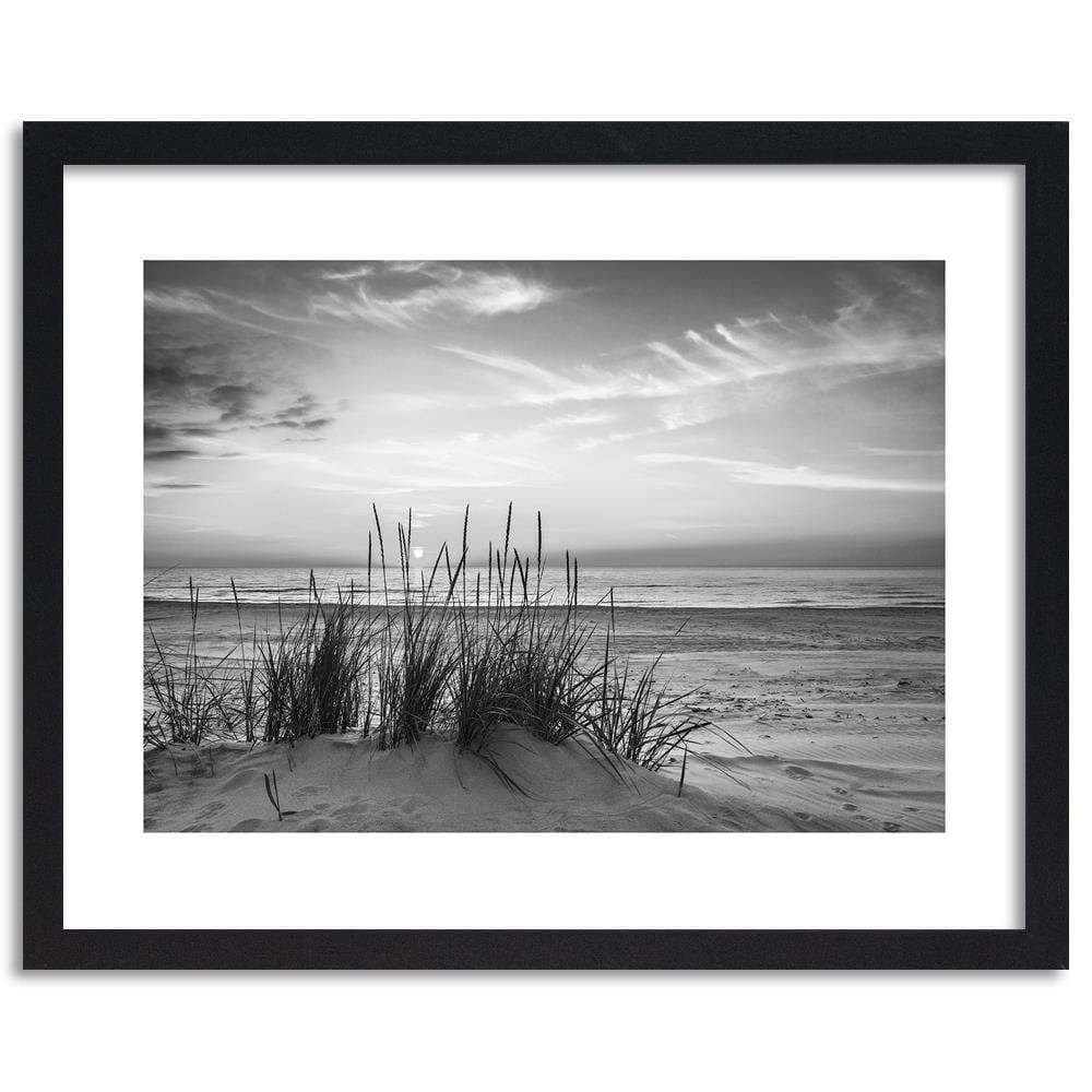 Glezna melnā rāmī - Grass On The Beach 2 Home Trends