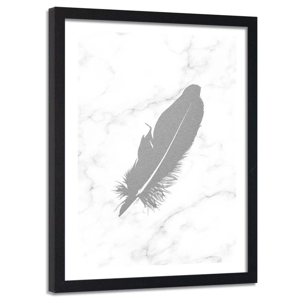 Glezna melnā rāmī - Gray Feather Home Trends
