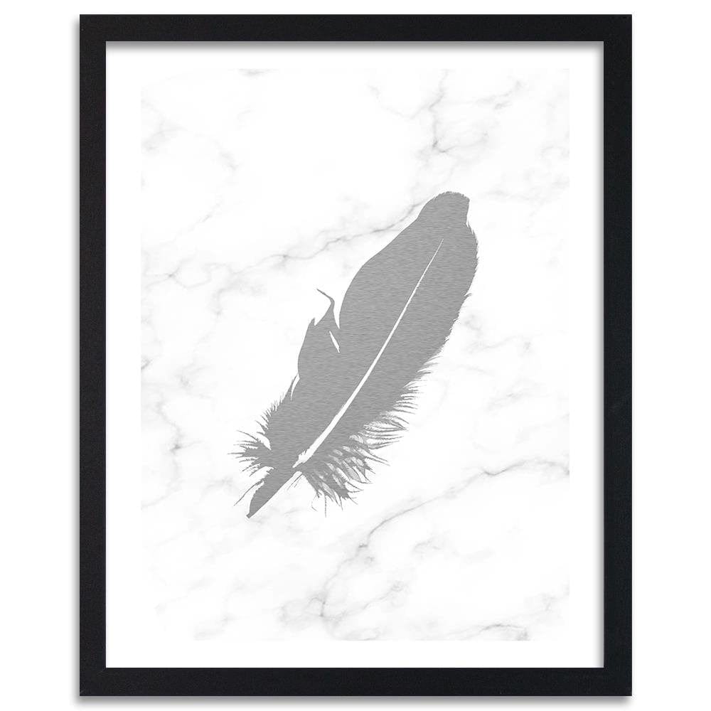 Glezna melnā rāmī - Gray Feather Home Trends