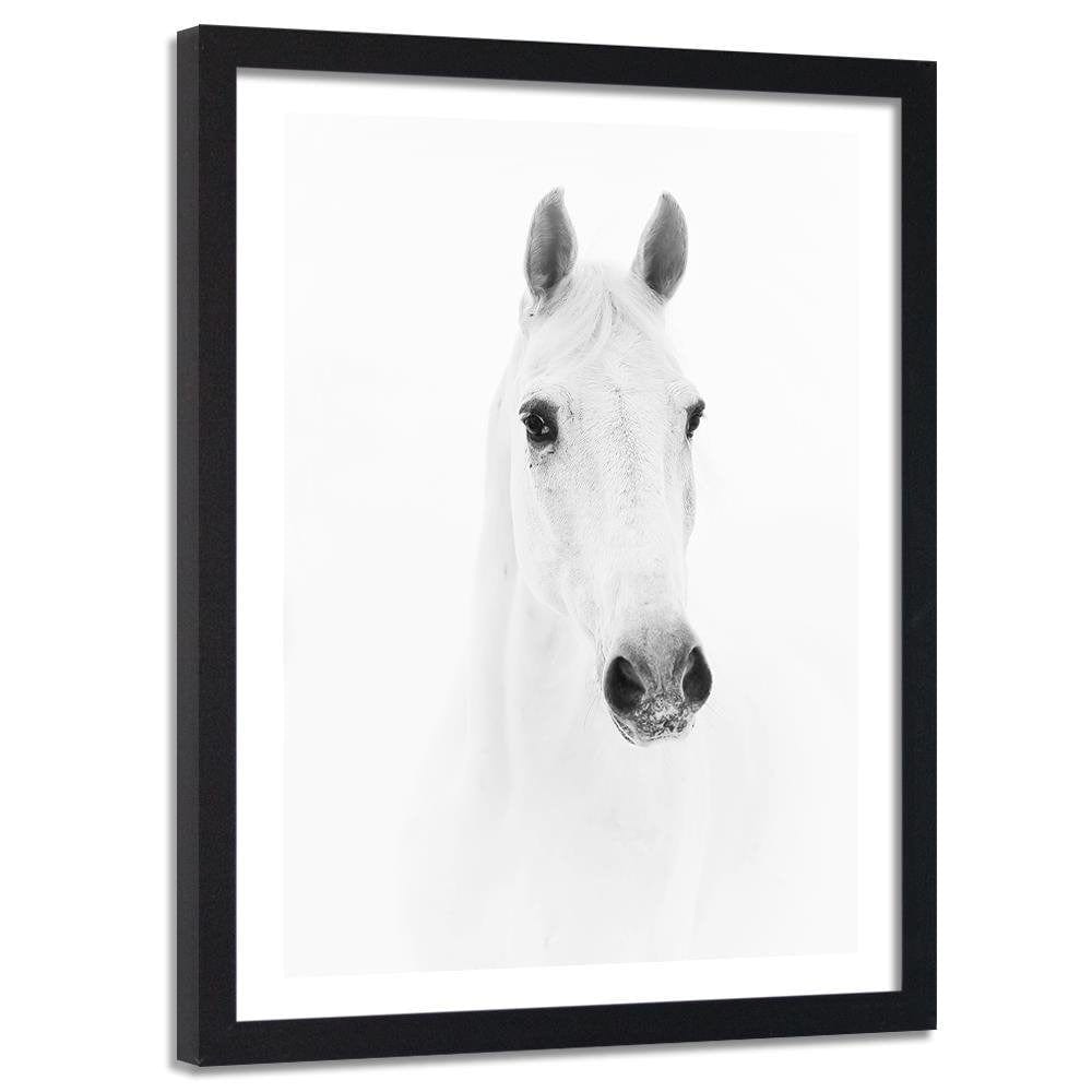 Glezna melnā rāmī - Gray Horse Home Trends