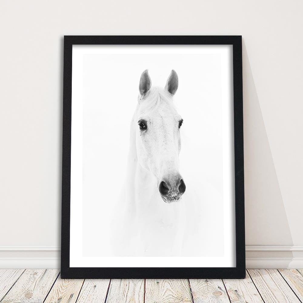 Glezna melnā rāmī - Gray Horse Home Trends