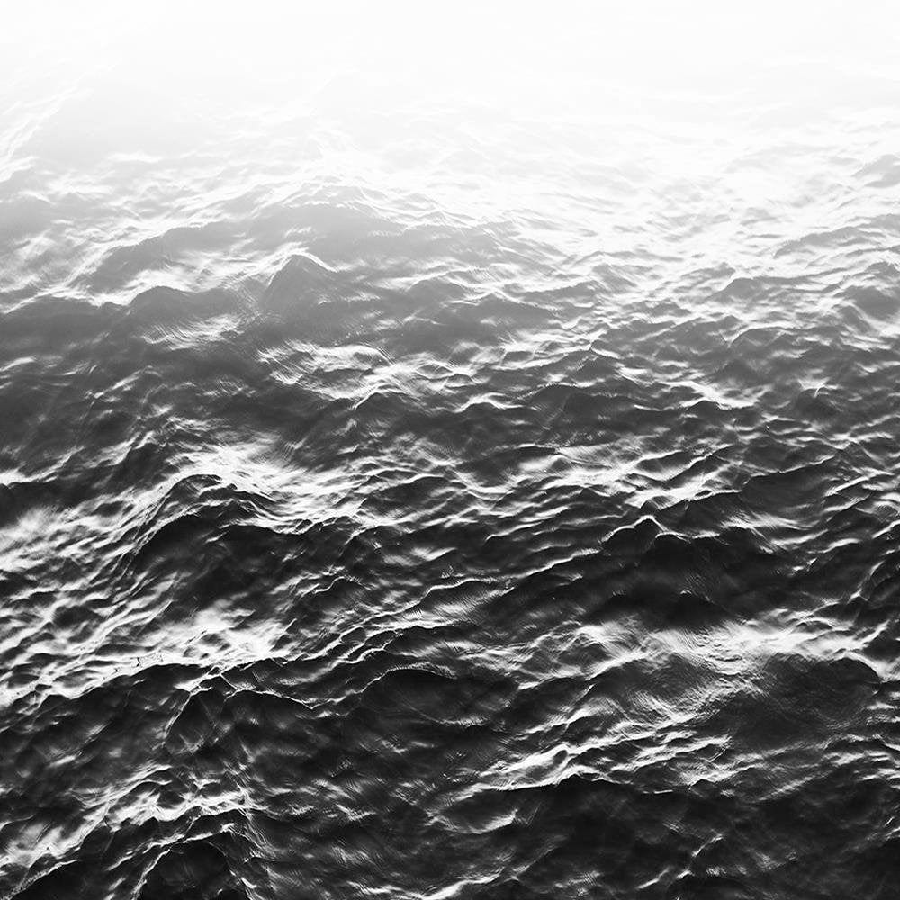 Glezna melnā rāmī - Gray Waves Home Trends