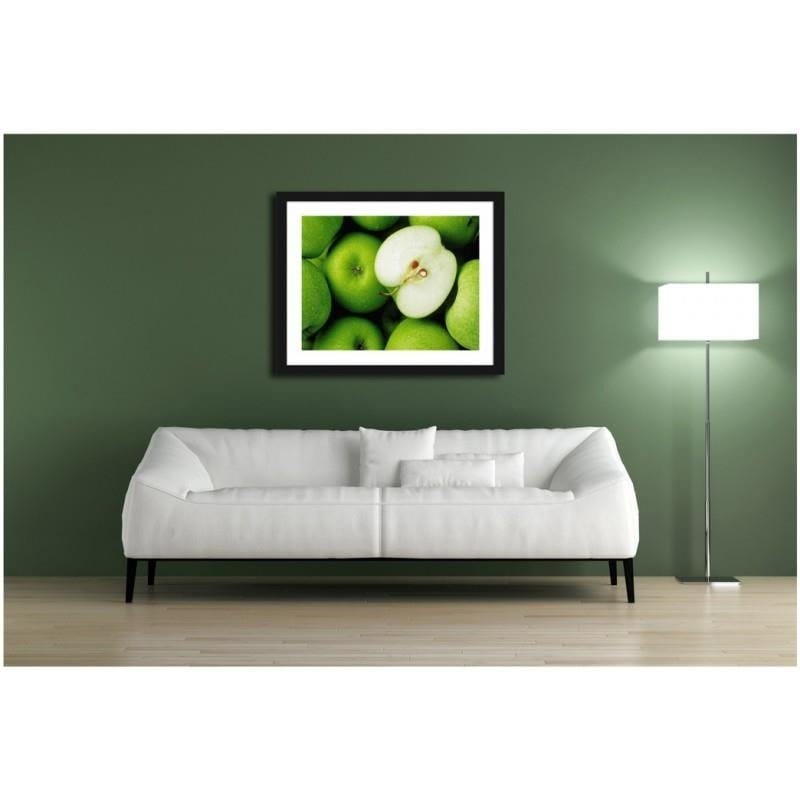 Glezna melnā rāmī - Green apples Home Trends
