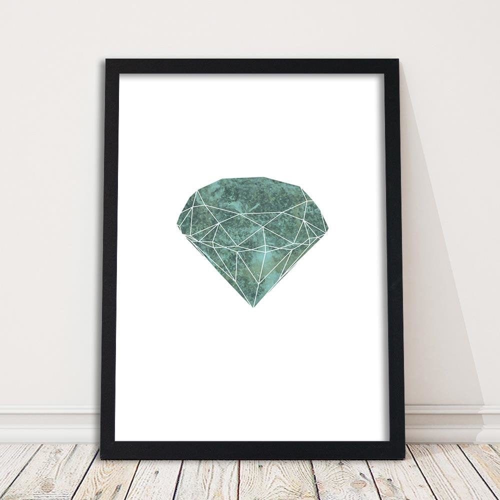 Glezna melnā rāmī - Green Diamond Home Trends