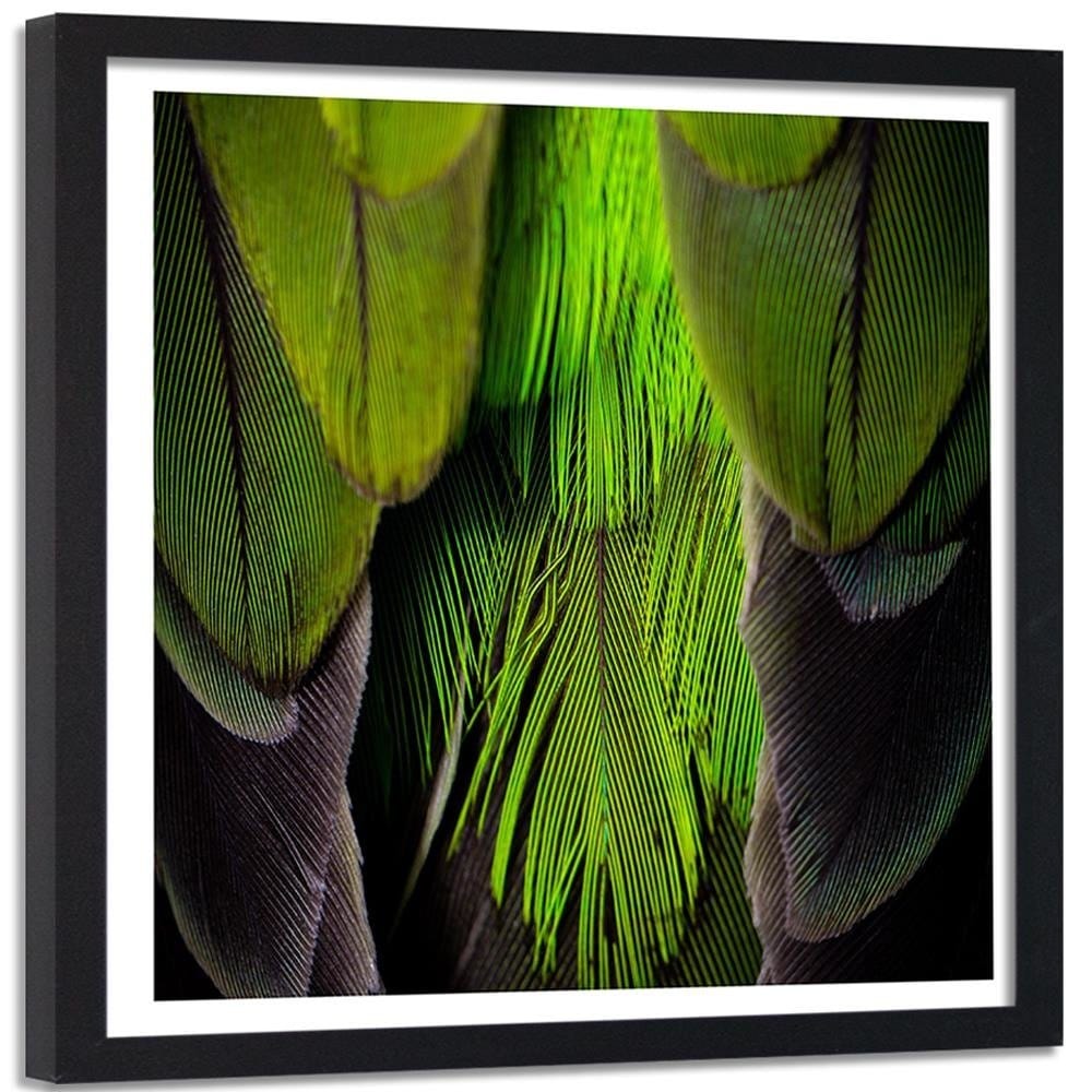 Glezna melnā rāmī - Green Feathers Home Trends