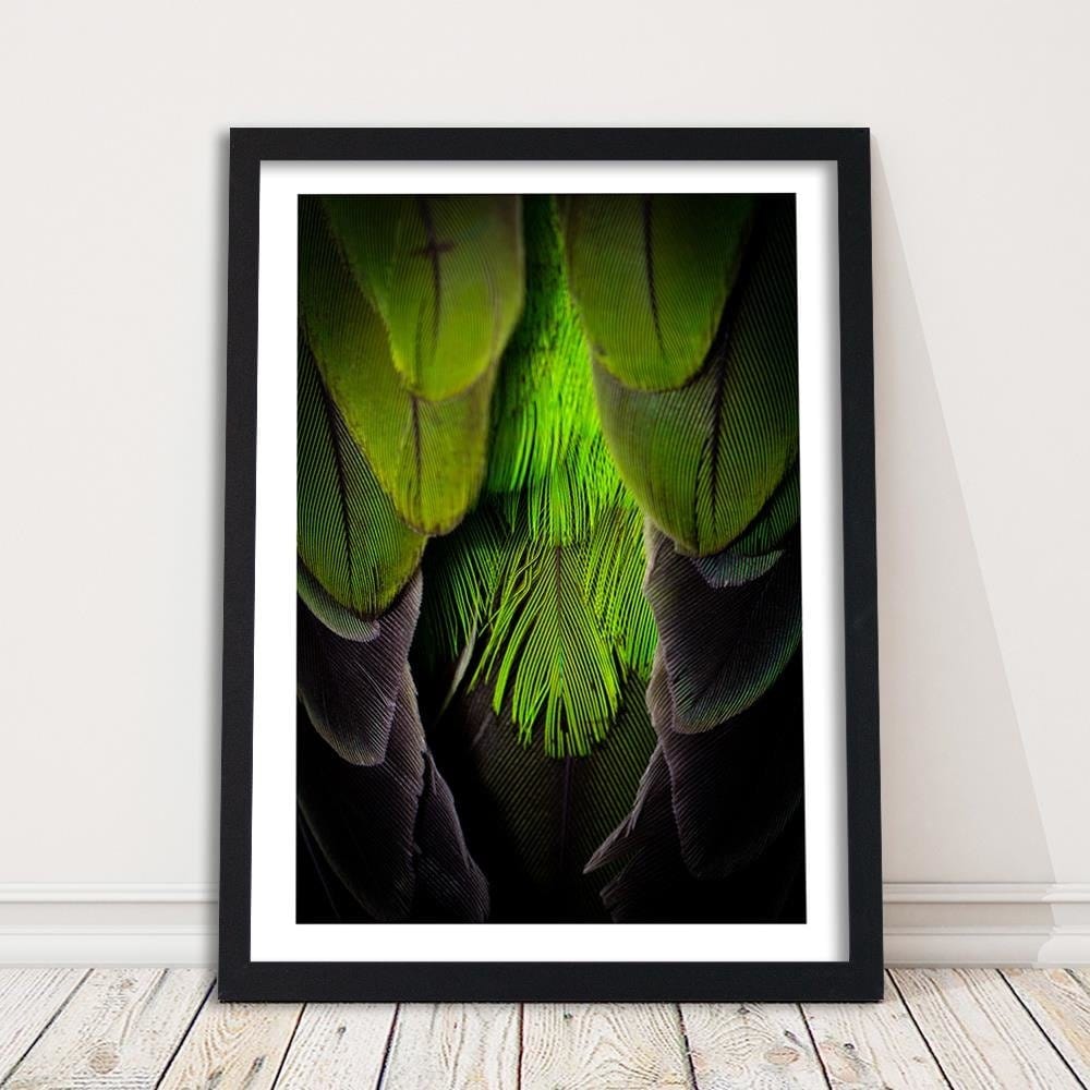 Glezna melnā rāmī - Green Feathers Home Trends