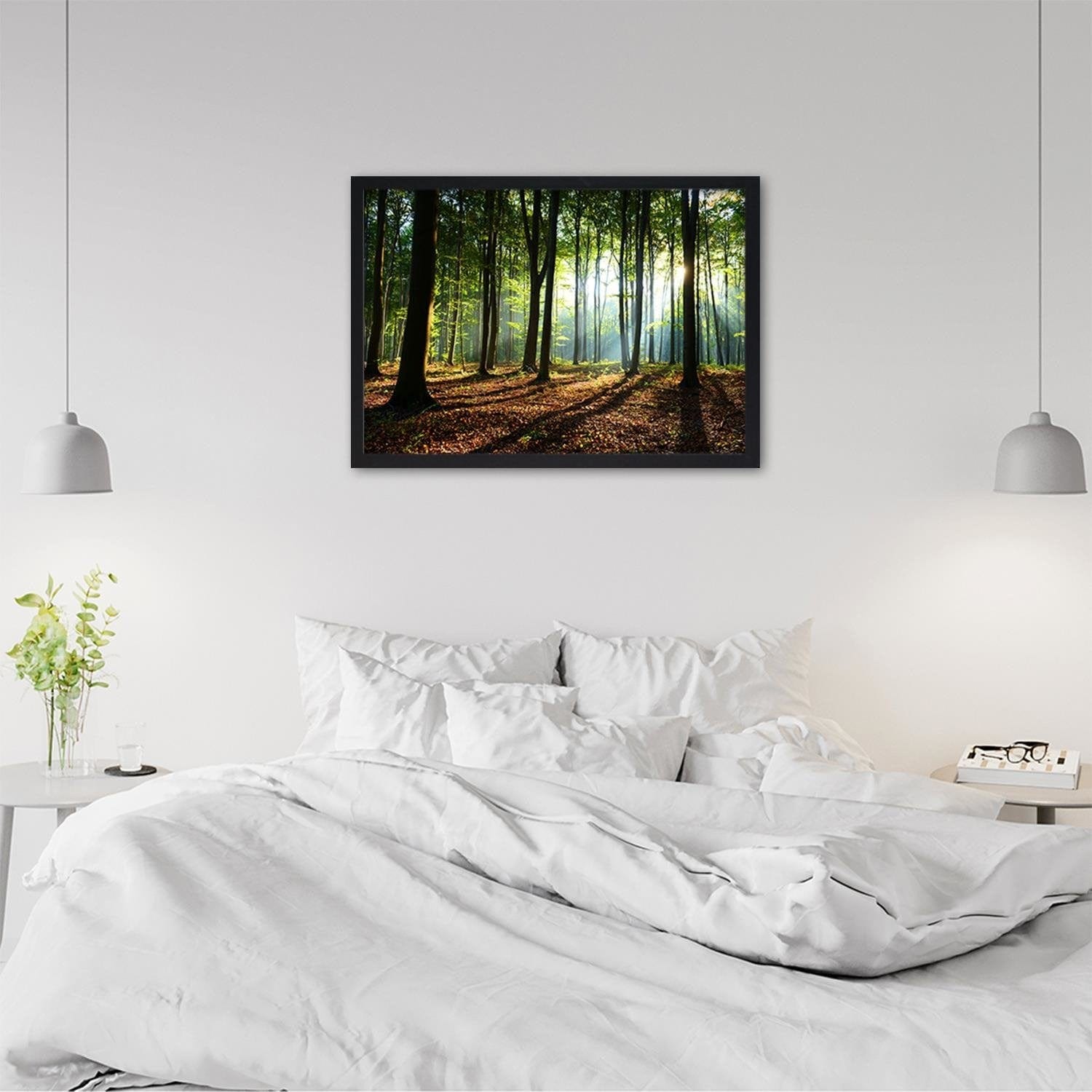 Glezna melnā rāmī - Green Forest Home Trends