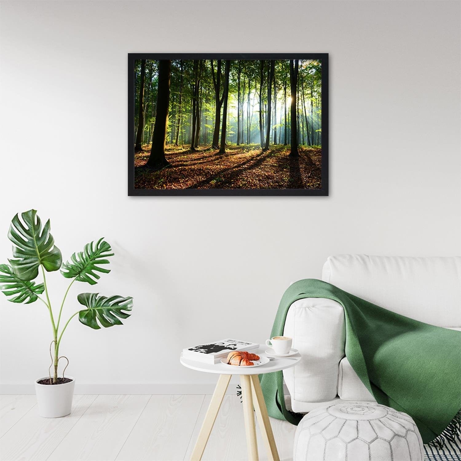 Glezna melnā rāmī - Green Forest Home Trends