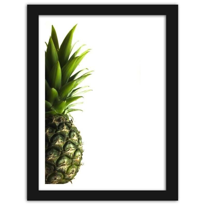 Glezna melnā rāmī - Green pineapple Home Trends