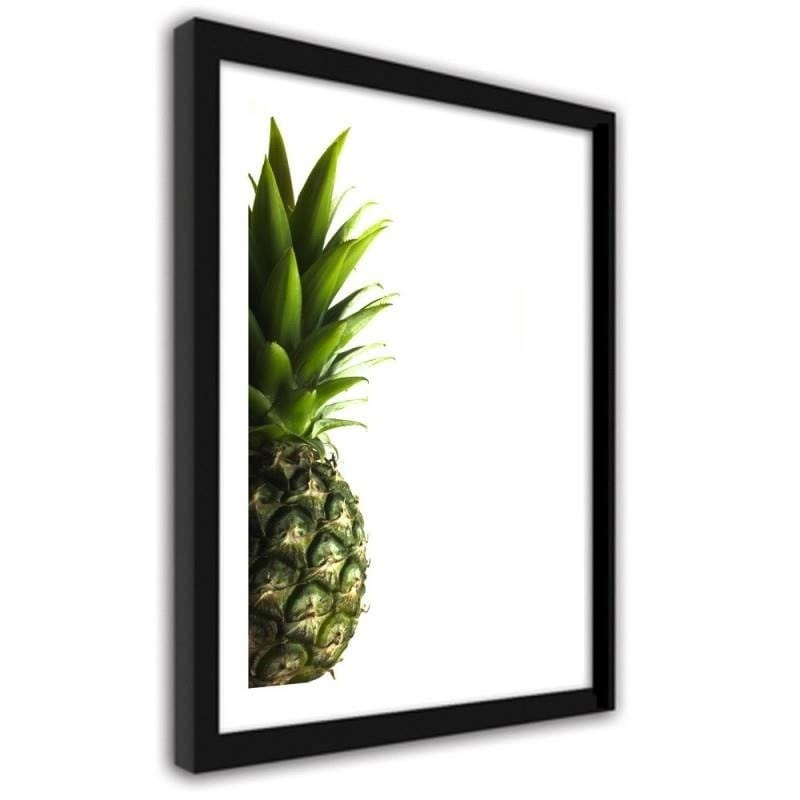 Glezna melnā rāmī - Green pineapple Home Trends