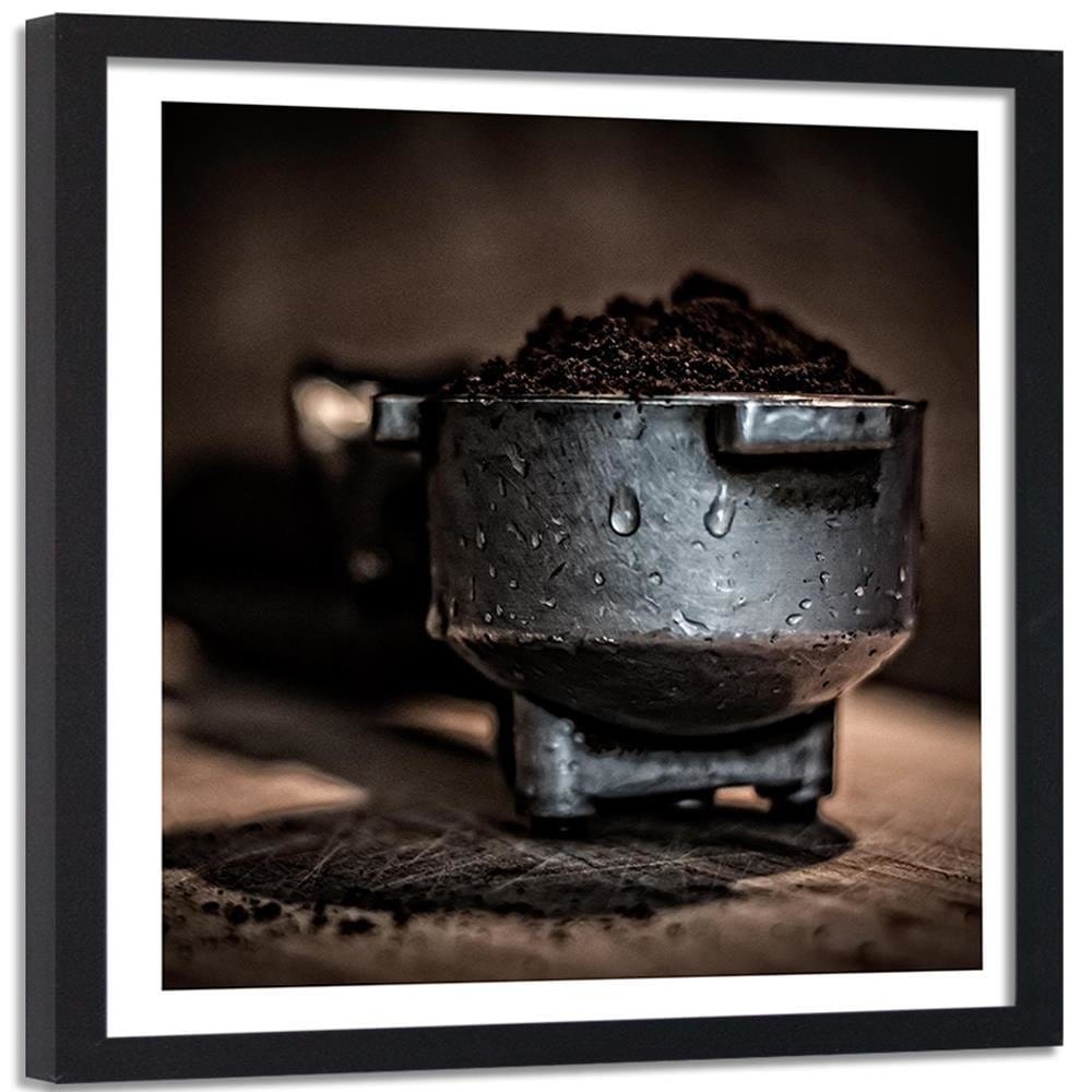 Glezna melnā rāmī - Ground Coffee Home Trends