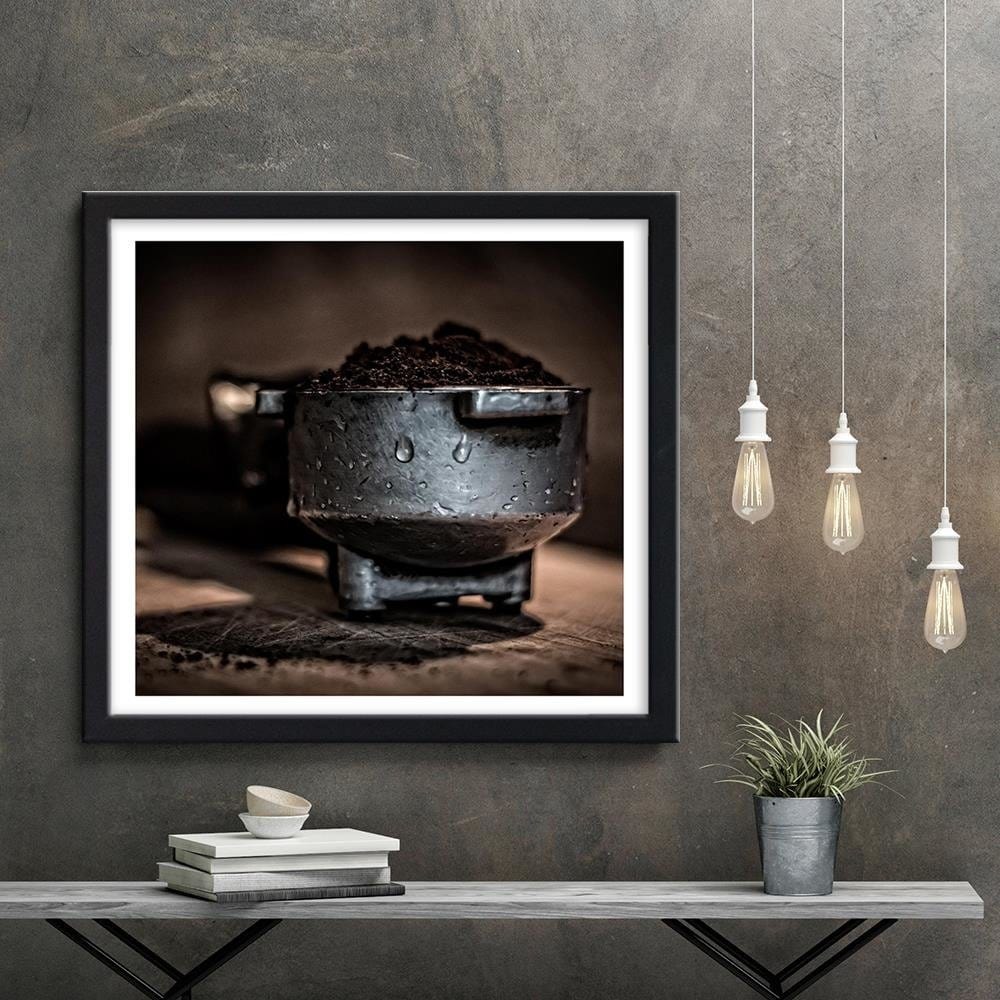 Glezna melnā rāmī - Ground Coffee Home Trends