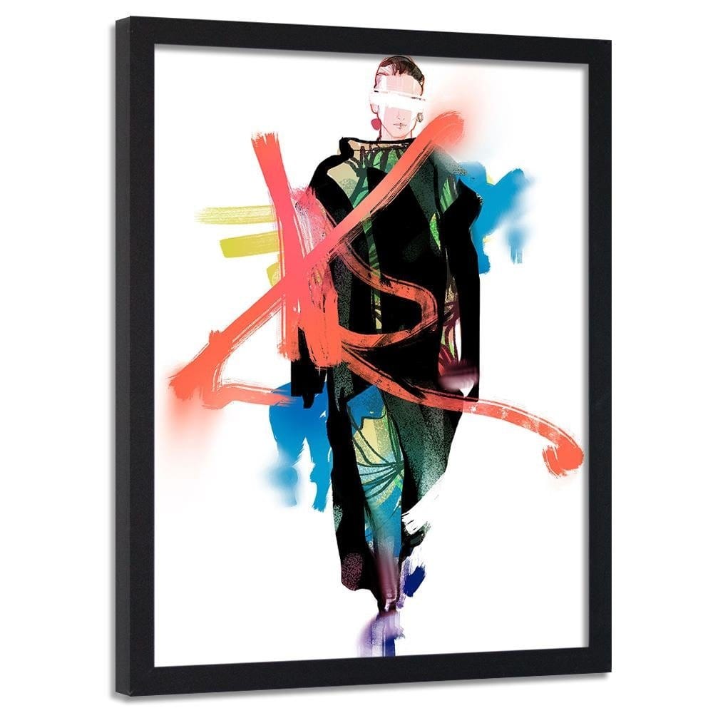 Glezna melnā rāmī - Grunge Art Home Trends