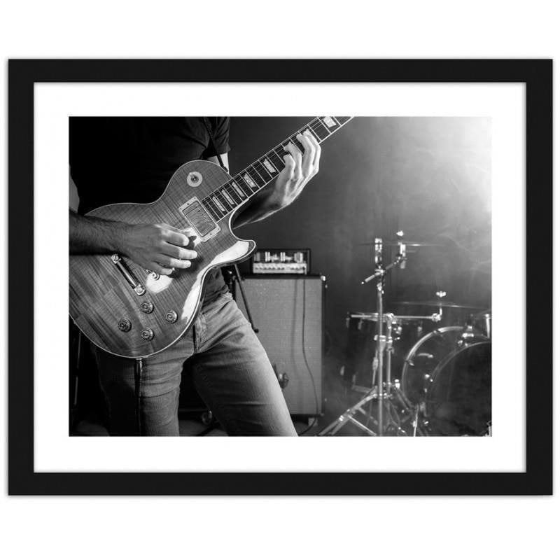 Glezna melnā rāmī - Guitarist Home Trends