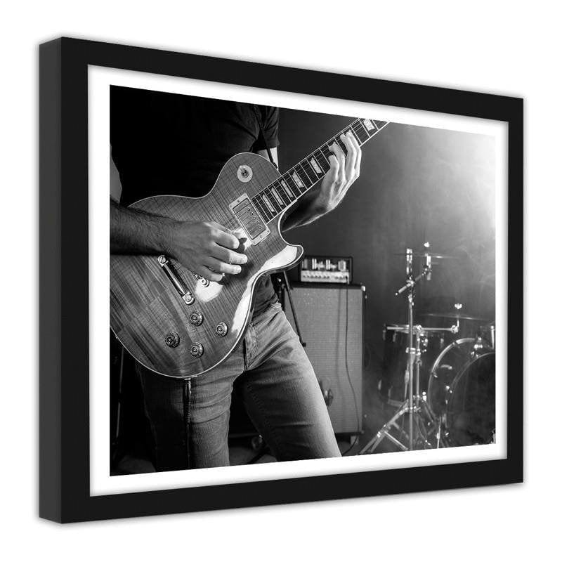 Glezna melnā rāmī - Guitarist Home Trends