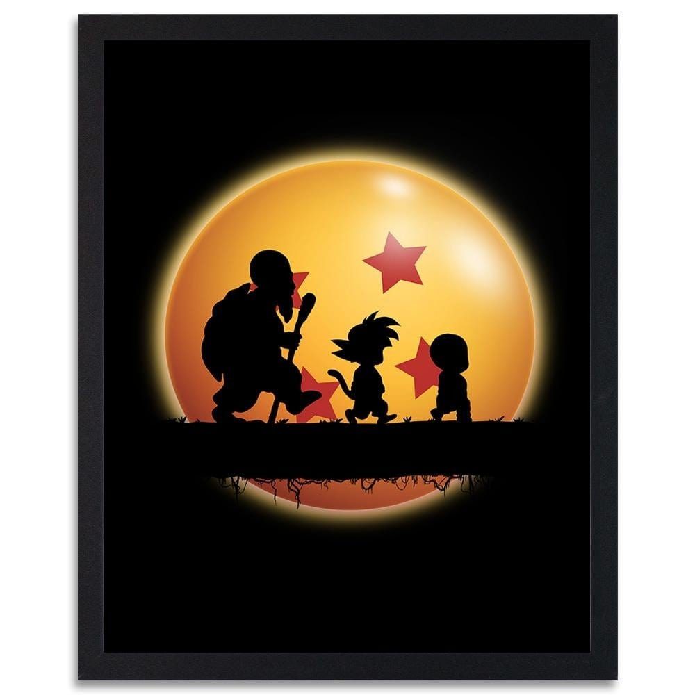 Glezna melnā rāmī - Hakuna Matata Kame Image Orange Home Trends