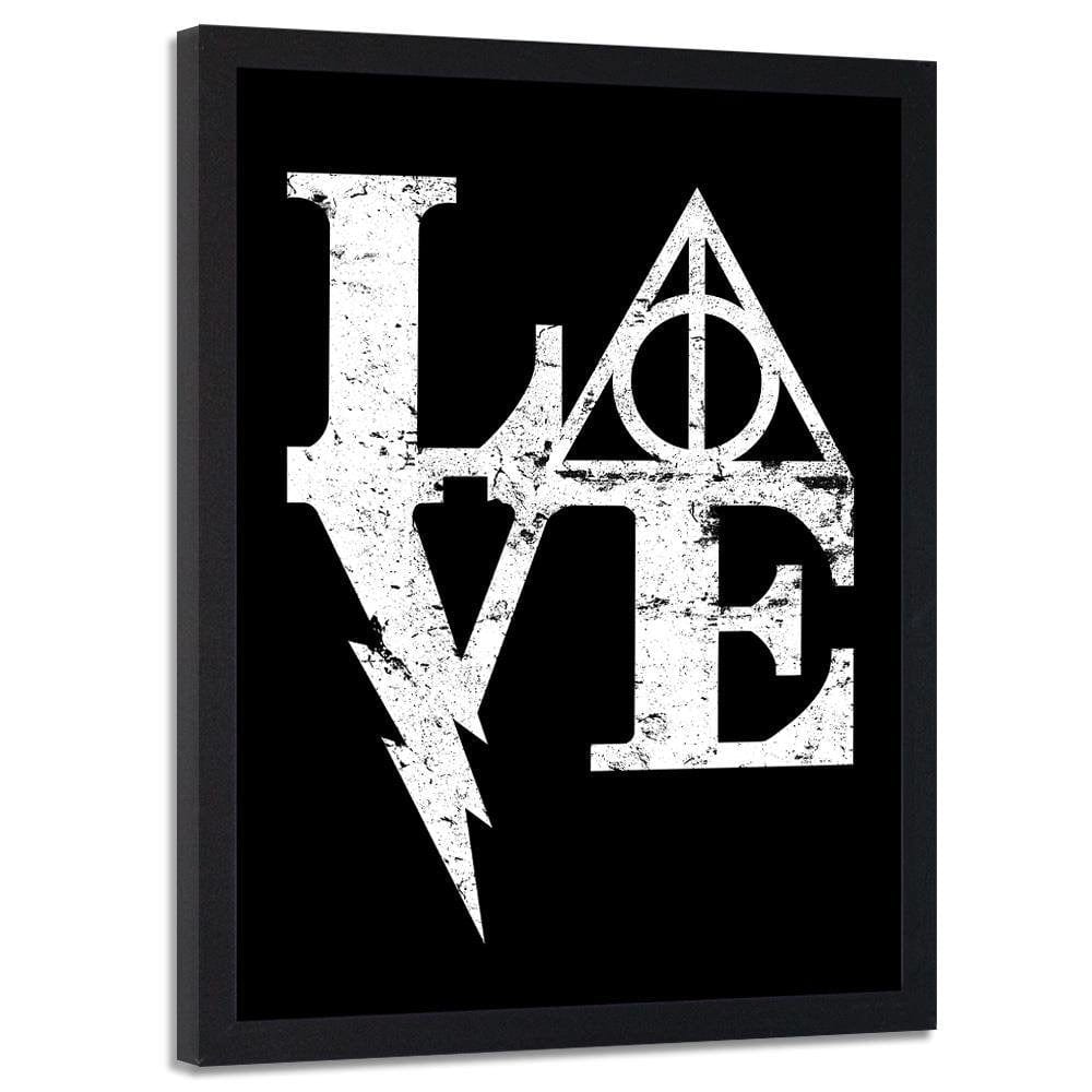 Glezna melnā rāmī - Harry Love Image Black And White Home Trends