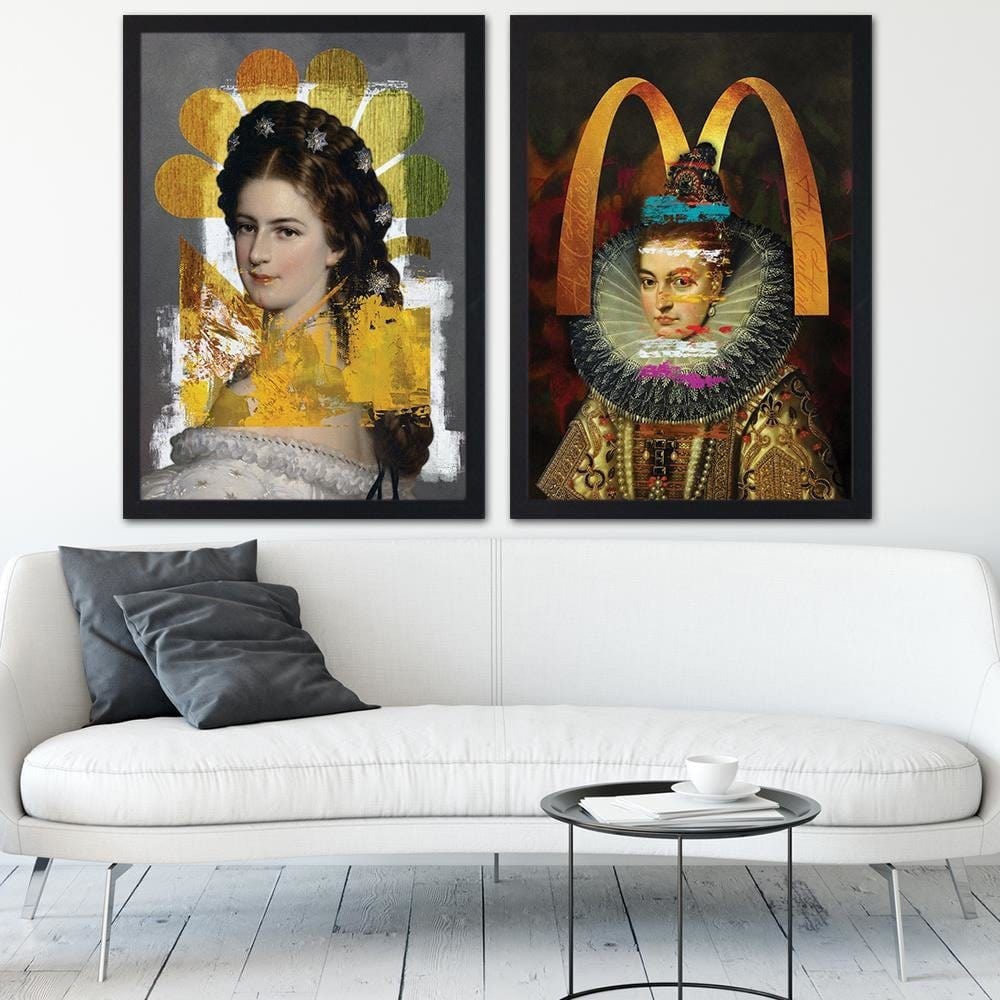 Glezna melnā rāmī - Haute Couture Home Trends