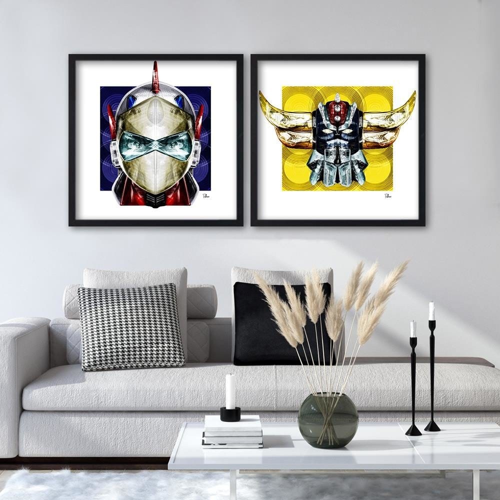 Glezna melnā rāmī - Head Robot Home Trends