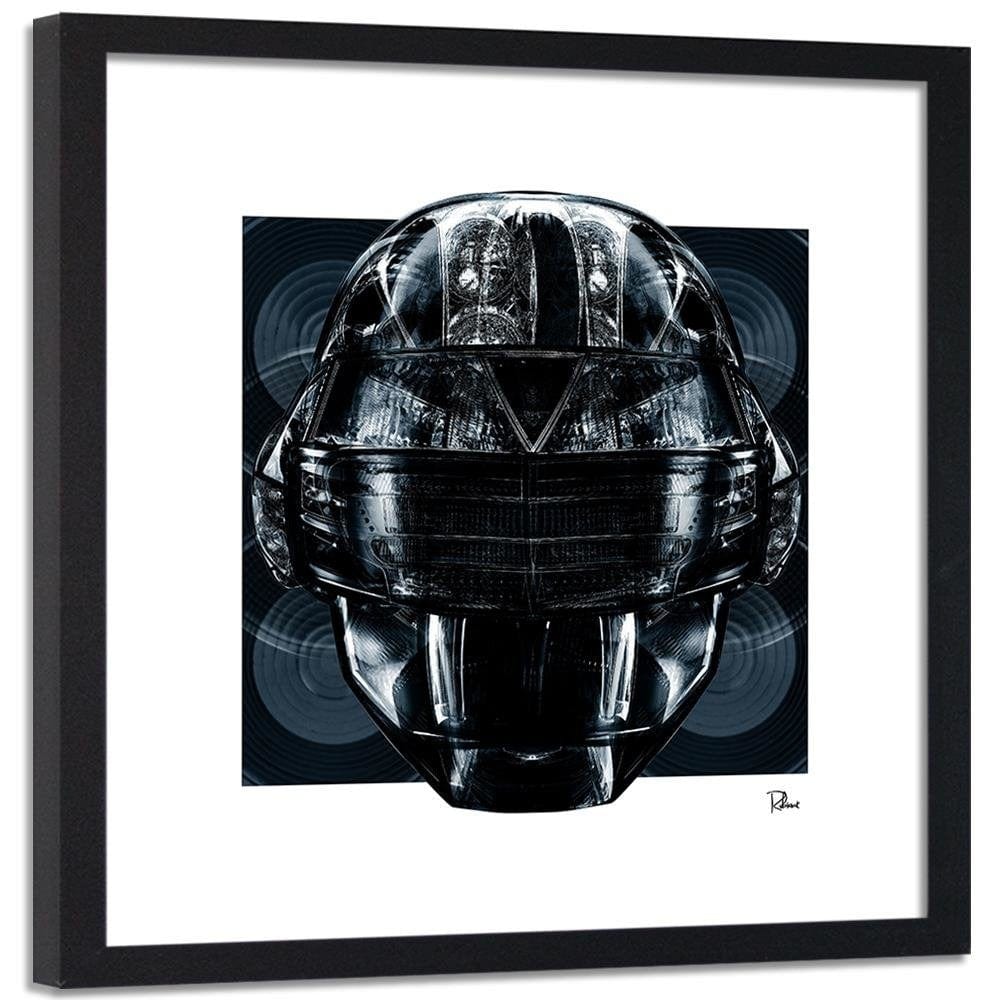 Glezna melnā rāmī - Helmet Music Home Trends